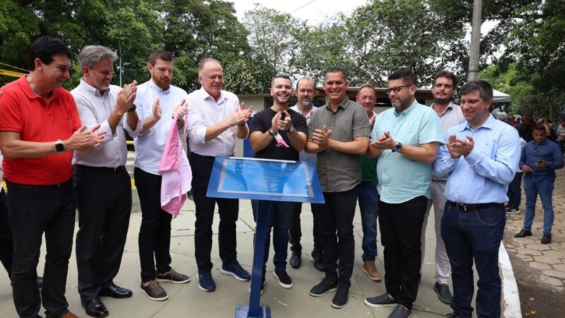 Calçadão Viana – Renato Casagrande Inaugura inaugura obra de esgotamento sanitário,