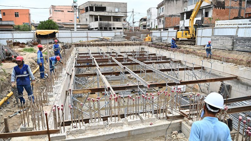 Calçadão Vitória – Obras de macrodrenagem na Grande Santo Antônio seguem com avanços significativos