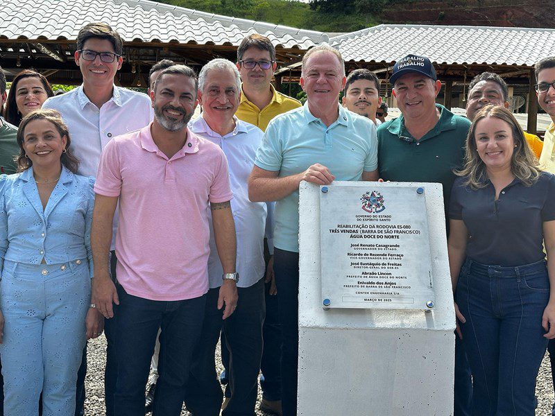 Calçadão Norte ES –  Casagrande entrega obras em Agua Doce do Norte e Barra de São Francisco