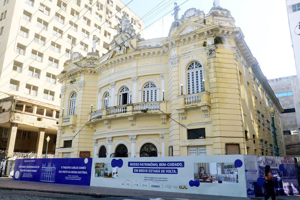 Calçadão Cultura – Teatro Carlos Gomes em fim tem data para reabrir as cortinas.