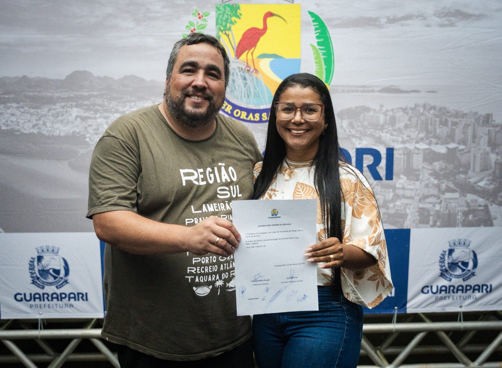 Calçadão Guarapari – Rodrigo Borges investe me obras de pavimentação em bairro Jabarai