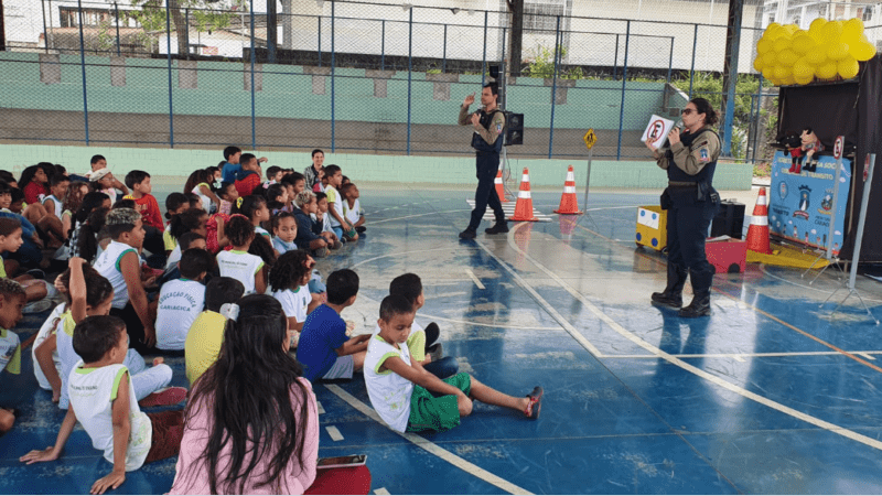 Calçadão ES – Cariacica e Detran -ES levam campanha educativa as escolas
