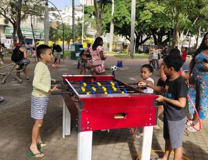 Calçadão Vitória – Parque Moscoso e Praça Nilze Mendes terão atividades de férias para crianças