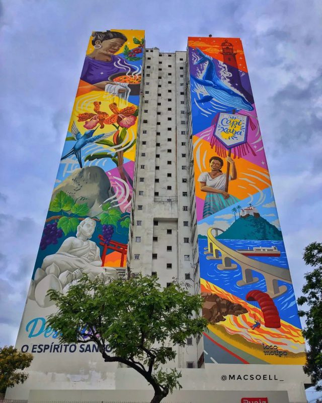 Centro de Vitória ganhou “cara nova” com painel gigante