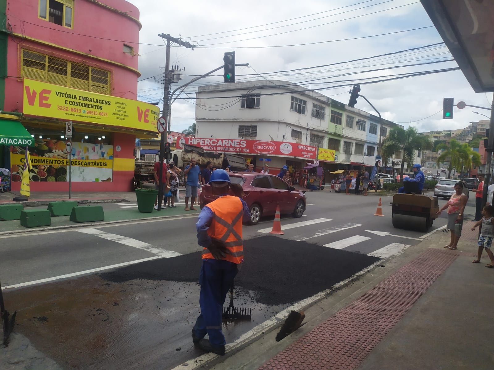 Prefeitura de Vitória realizou mais uma operação tapa-buraco agora no bairro Vila Rubim.