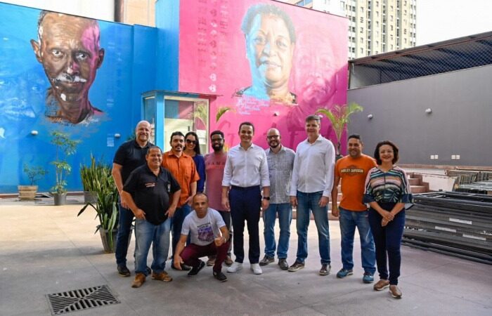 Pazolini visita obras de restauro do Mucane no Centro de Vitória