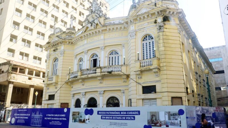 Governo Estadual dá início às obras de reabilitação do Theatro Carlos Gomes