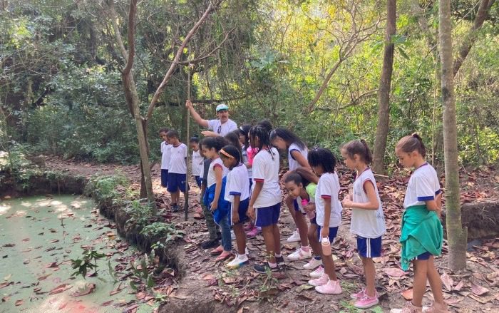 Visita Educativa: Futuros guardiões ambientais conhecem operação de estação de tratamento