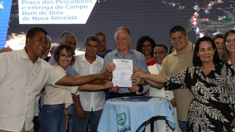 Calçadão Serra – Governador inaugura e autoriza obras no mês de aniversário do município