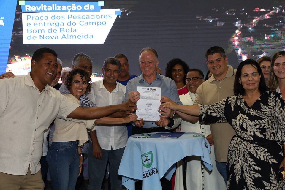 Calçadão Serra – Governador inaugura e autoriza obras no mês de aniversário do município