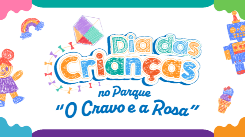 Calçadão Dia das Criança – Sábado (19) tem comemoração no Parque Cravo da Rosa