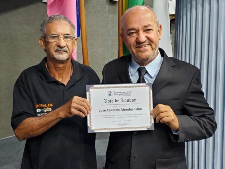 Calçadão Vitória – José Cândido Mendes Filho recebe merecida homenagem na CMV