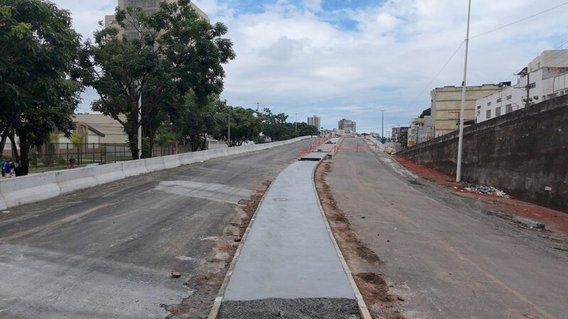 Calçadão Cariacica – Viaduto na Br 101 Cariacica com obras em fase de finalização.