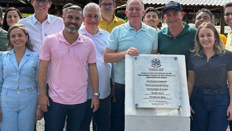 Calçadão Norte ES –  Casagrande entrega obras em Agua Doce do Norte e Barra de São Francisco